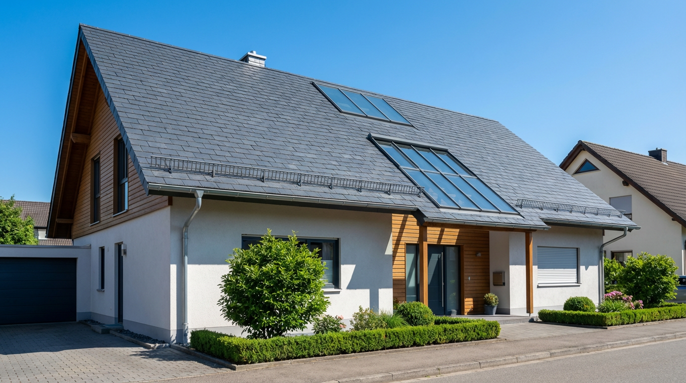 Dach nach der Sanierung in Molsberg